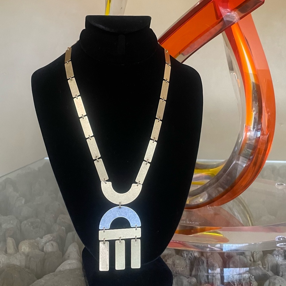 NWT Madewell Geometric Mixed Metals Necklace